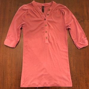 Victoria’s Secret Tee Shop Dusty Rose Henley